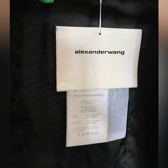 Alexander Wang Leather Jacket NWT - Picture 5 of 9